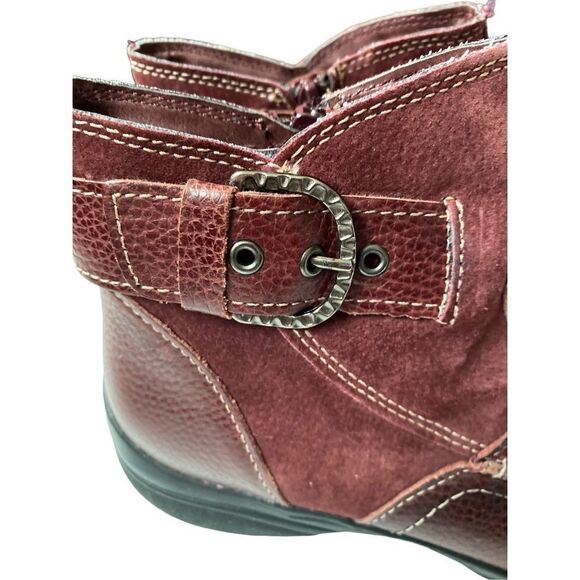 Earth origins, women’s Daytona, leather ankle, Merlot boot size 7 1/2  - Picture 3 of 7